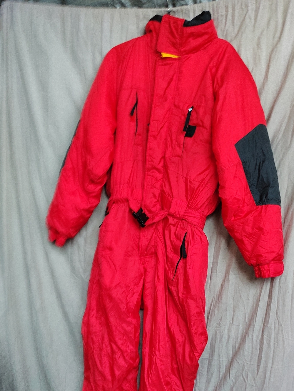 Vintage Skitique Ski Suit One Piece Snowsuit Snow Retro Men Large Thermo